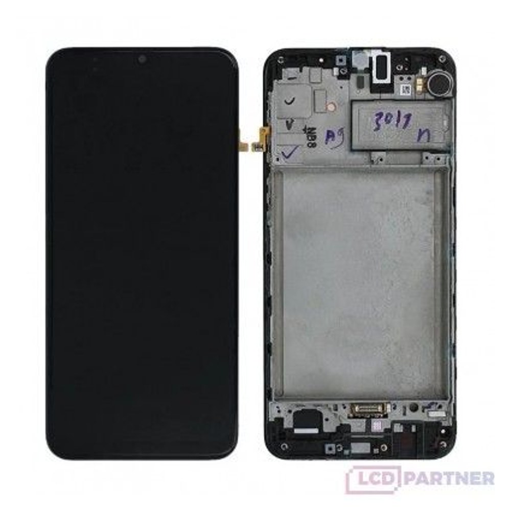 Lcd displej Samsung Galaxy A21s SM-A217F + dotyková deska + black přední kryt
