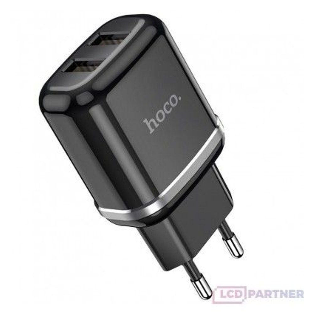Hoco. Dvojitá USB nabíječka N4 černá
