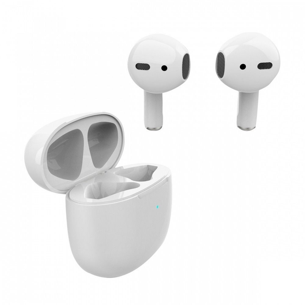 Bluetooth sluchátka TWS ART AP-TW-B1 s mikrofonem pro Lightning 8-pin biłe
