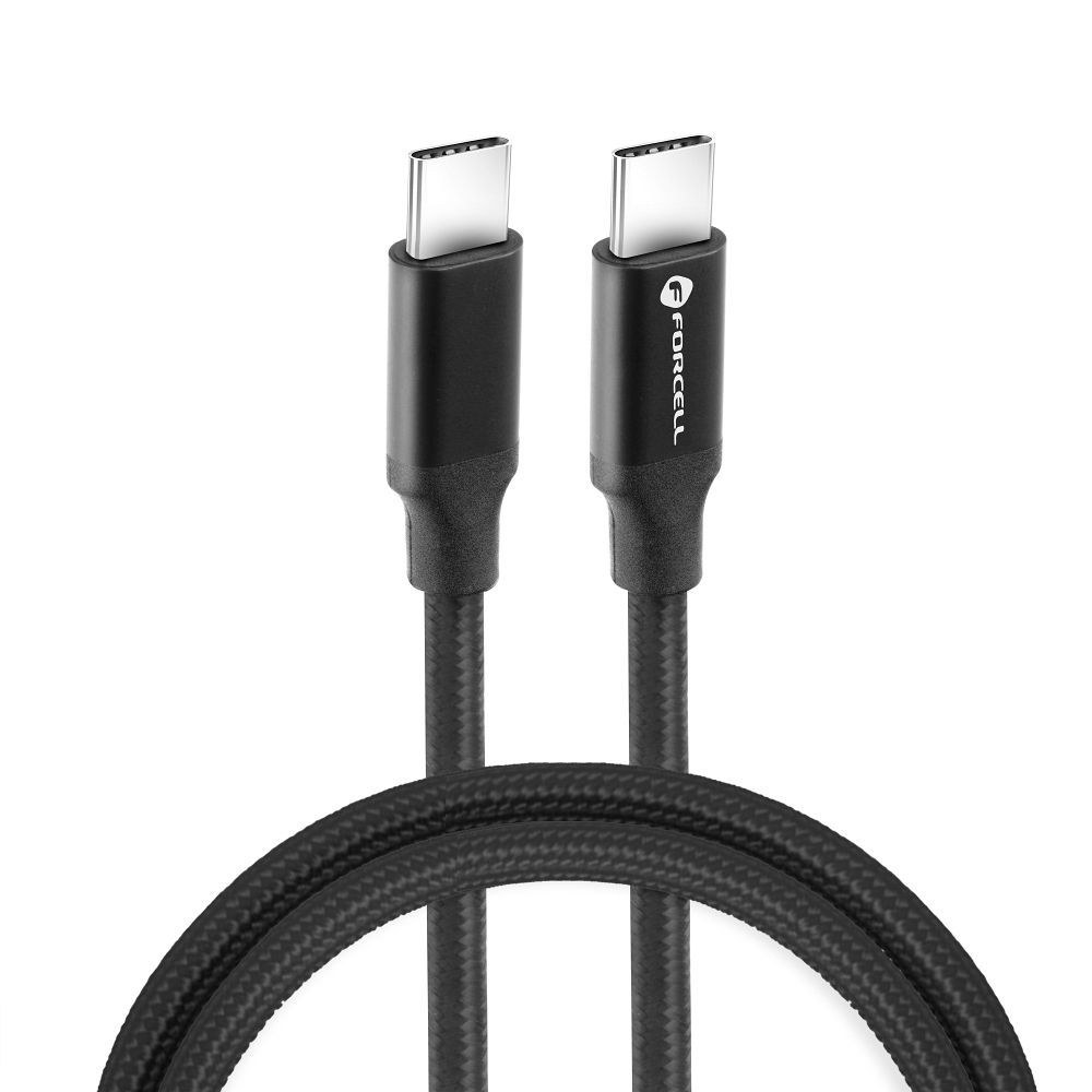 Kabel Typ C do Typ C QC4.0 5A/20V PD100W E-mark / 4K / Thunderbolt / 20Gbit/s C331 1m black
