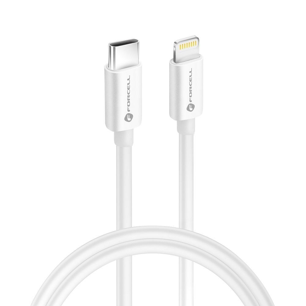 Kabel Typ C na Lightning 8pin MFI 3A/9V 30W (Max) C901 1m bílý