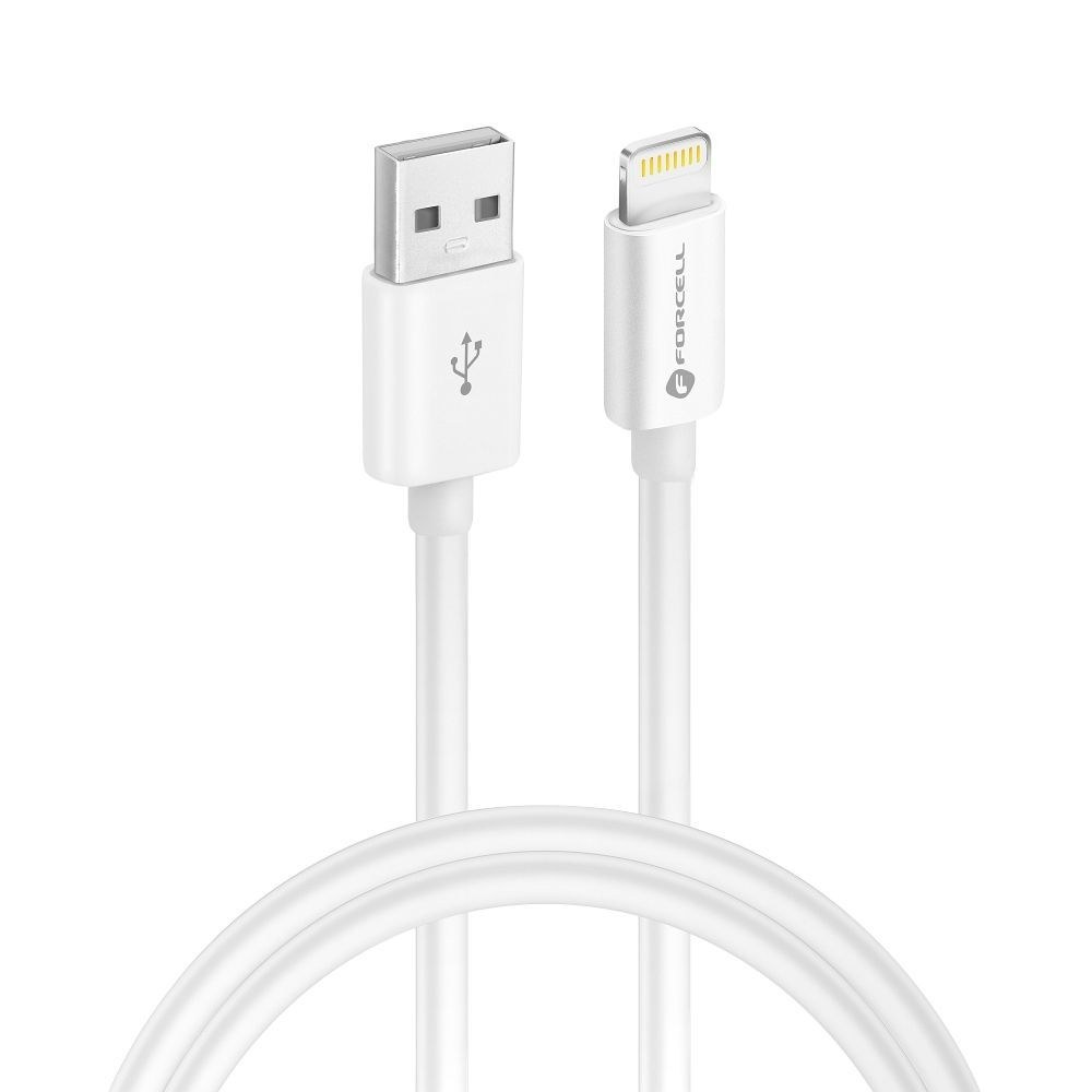 Kabel USB AA na Lightning 8pin MFI 2,4A/5V 12W C703 1m bílý