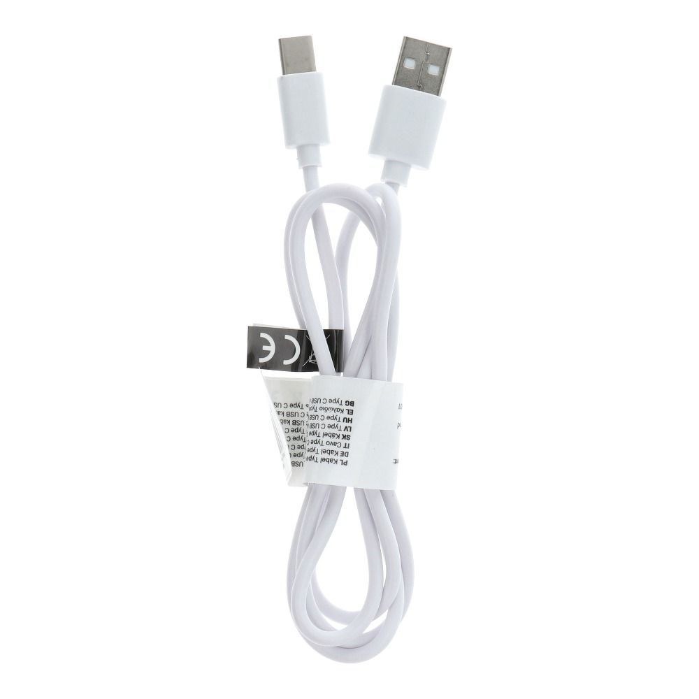 Kabel USB - Typ C 2.0 C366 bílý 1 metr (konektor dlouhý: 8 mm)