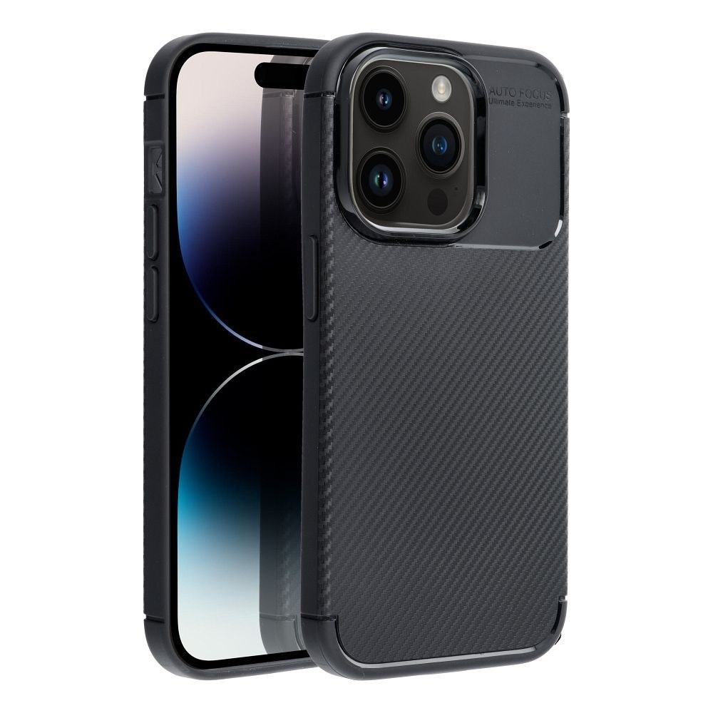 Pouzdro CARBON PRO pro IPHONE 13 Pro Max černé