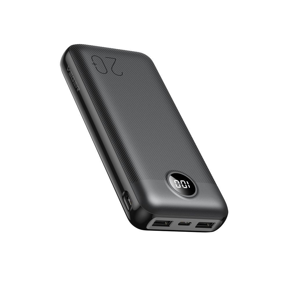 Power banka VEGER L20S - 20 000mAh LCD Quick Charge PD20W bílá (VP2039PD)
