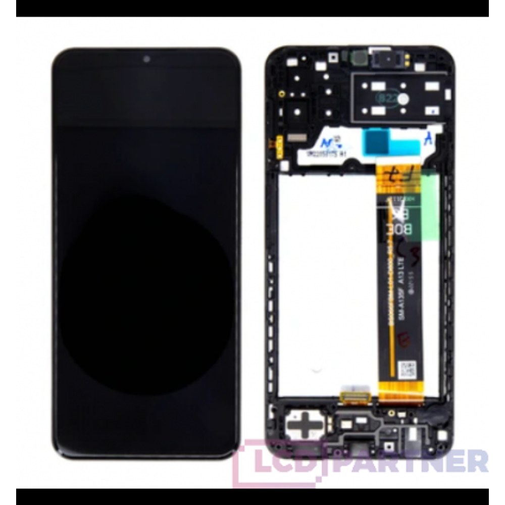 Samsung Galaxy M13 (SM-M135F) LCD + dotyková deska + přední kryt black rev 5.7