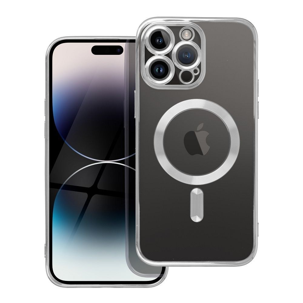 Pouzdro Electro Mag Cover pro IPHONE 12 stříbrné