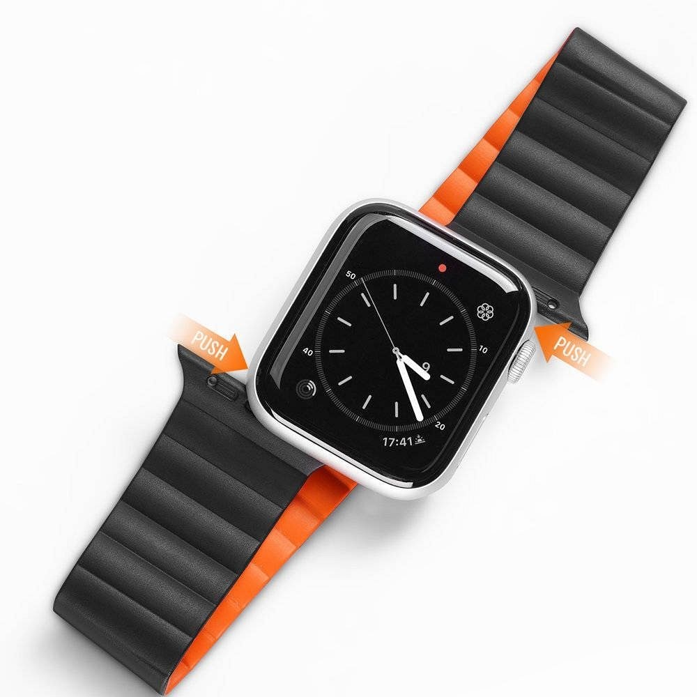 DUX DUCIS Chain - magnetický silikonový řemínek pro Apple Watch 38/40/41mm black