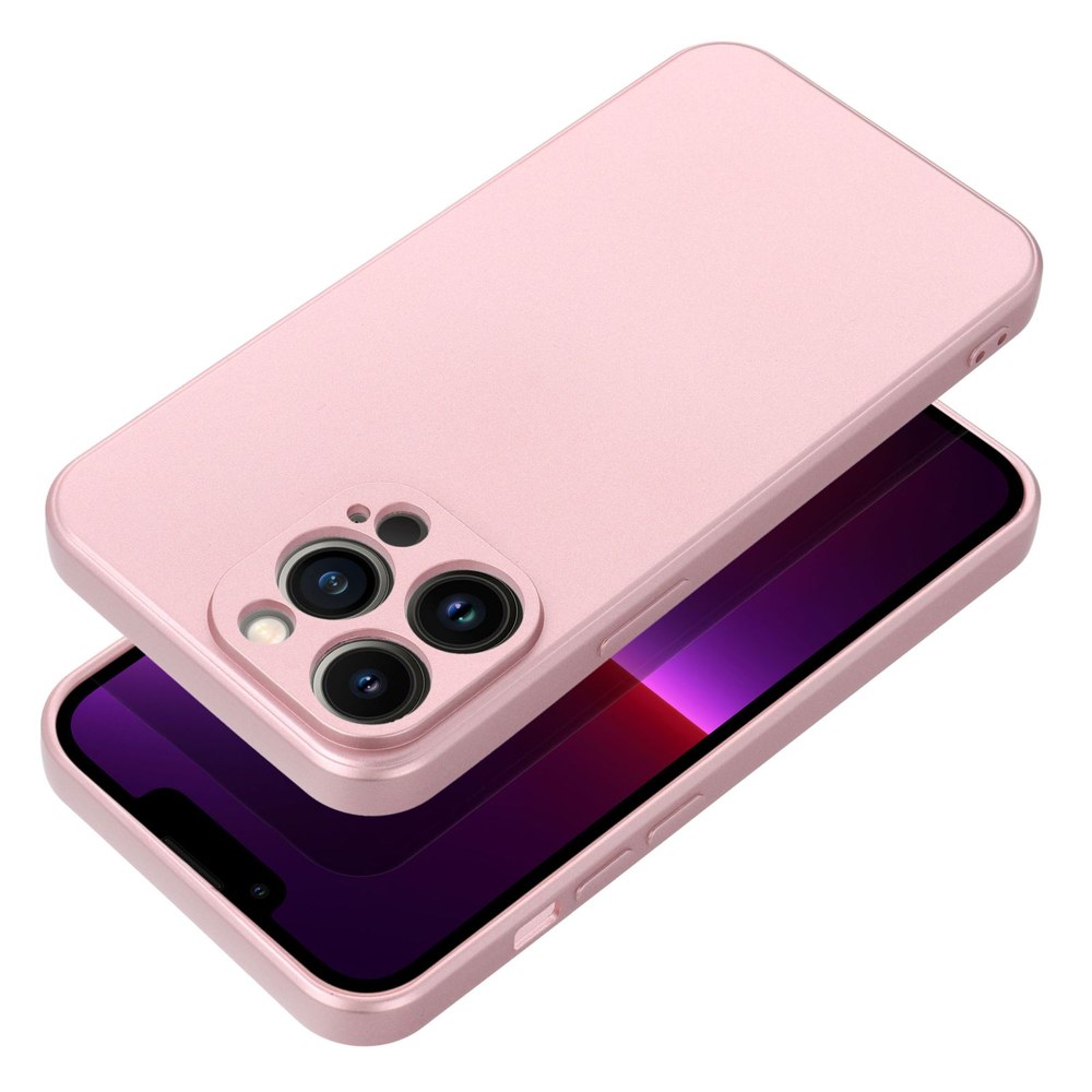 METALLICKÉ pouzdro pro IPHONE 15 PRO růžové