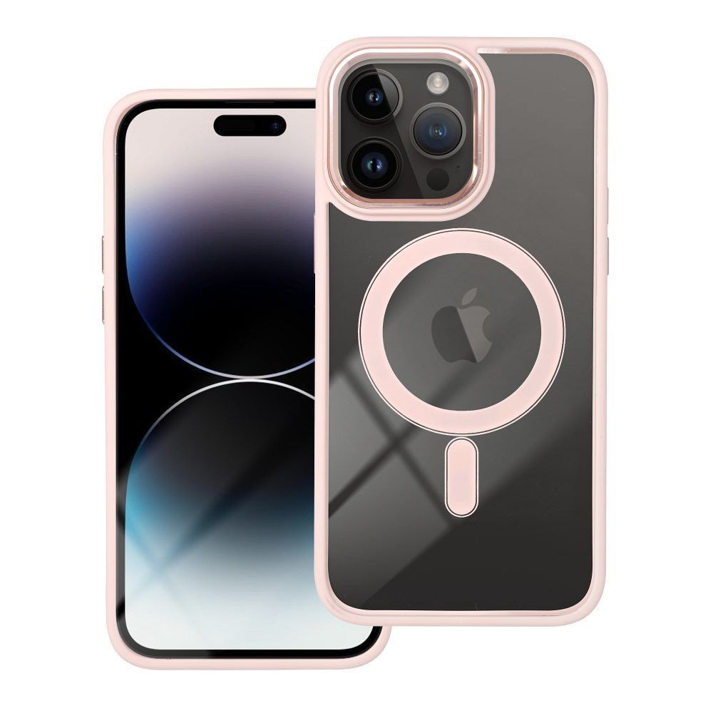Pouzdro Color Edge Mag Cover kompatibilní s MagSafe pro IPHONE 15 PRO MAX růžové