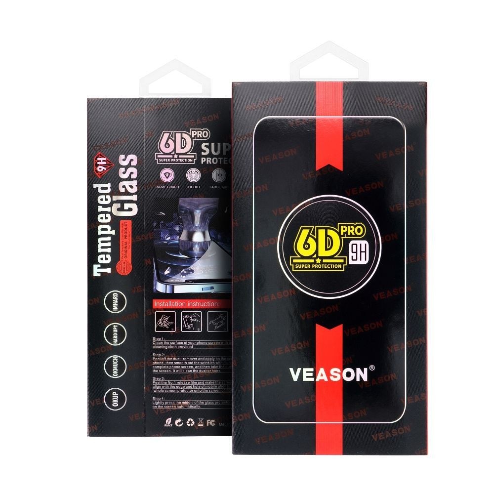 Tvrzené sklo Iphone 15 Pro černé 6d