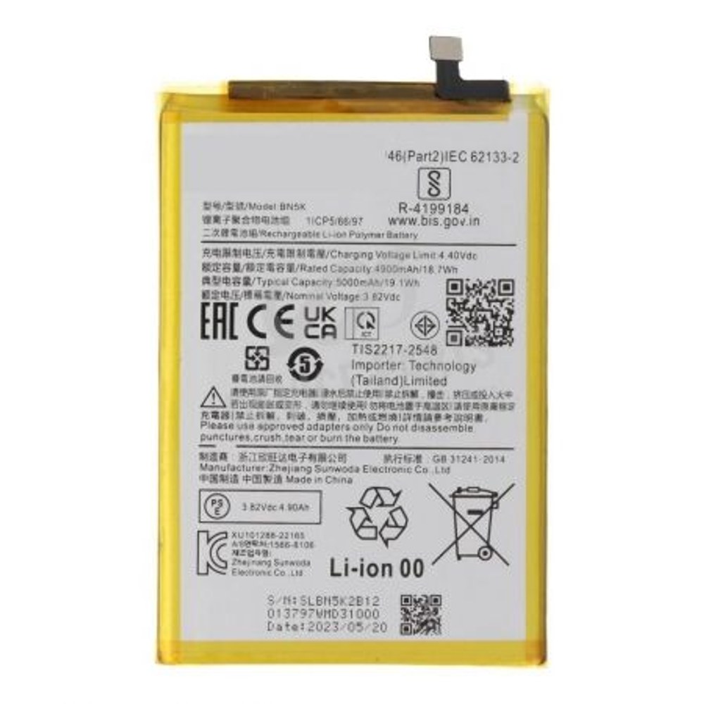 Xiaomi Redmi 12C - baterie BN5K 5000mAh + lepítko