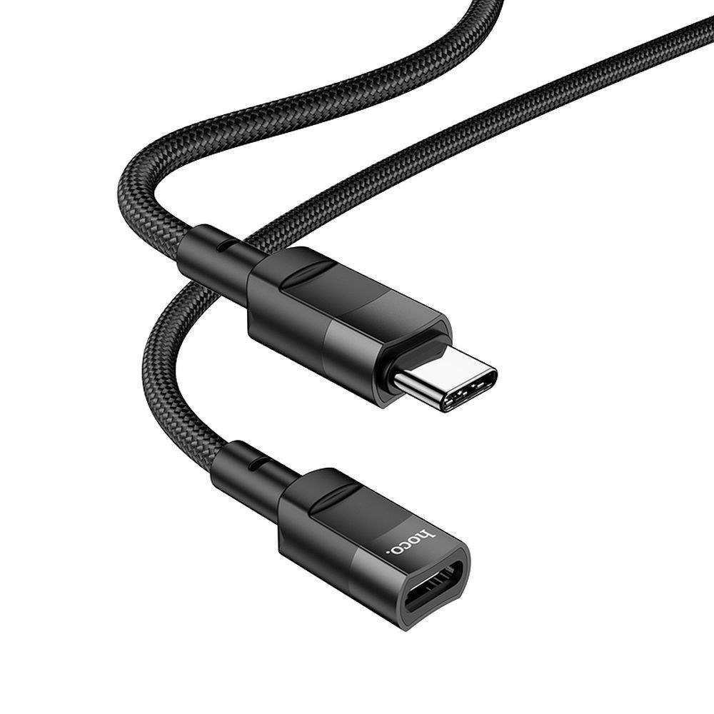 HOCO adaptér typ C (samec) na typ C (samice) U107 1,2m black