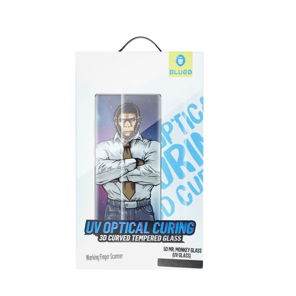 5D sklo Mr. Monkey Glass – Samsung Galaxy S24 Ultra transparentní (UV sklo)