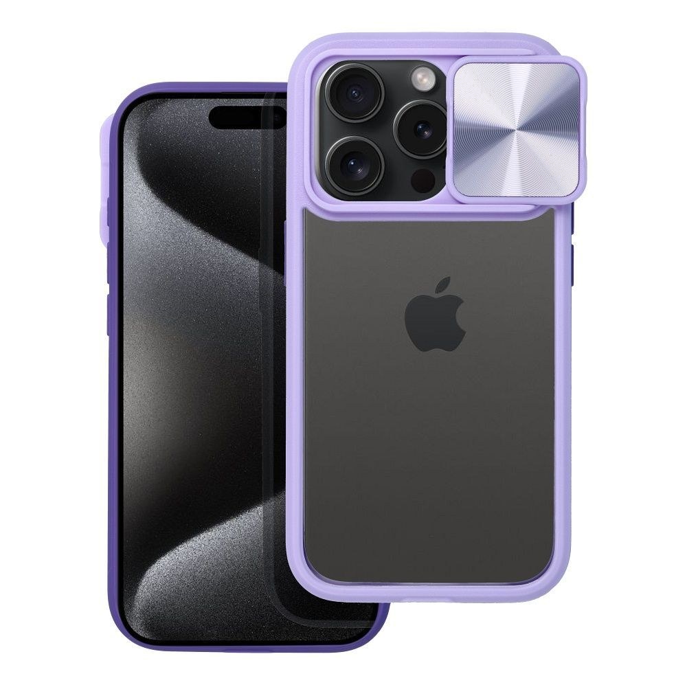 SLIDER pro IPHONE 15 PRO MAX fialový