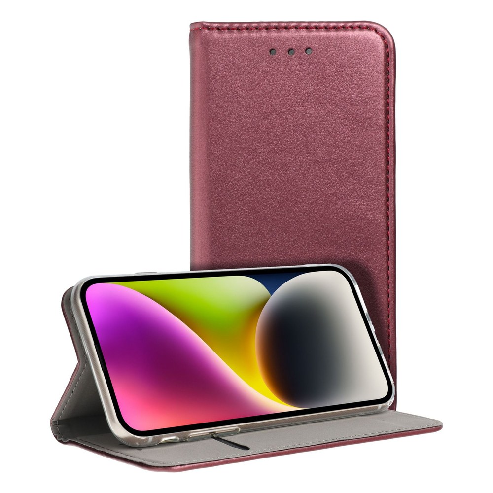 Chytré pouzdro na knihu Magneto pro SAMSUNG S23 FE bordó