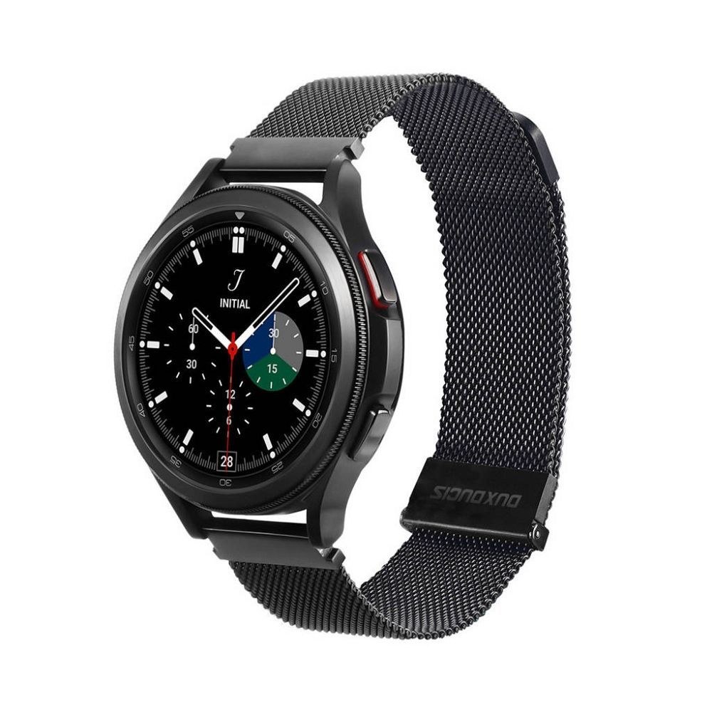 DUX DUCIS Milanese - magnetický řemínek z nerezové oceli pro Samsung Galaxy Watch / Huawei Watch / Honor Watch / Xiaomi Watch (22mm pásek) black