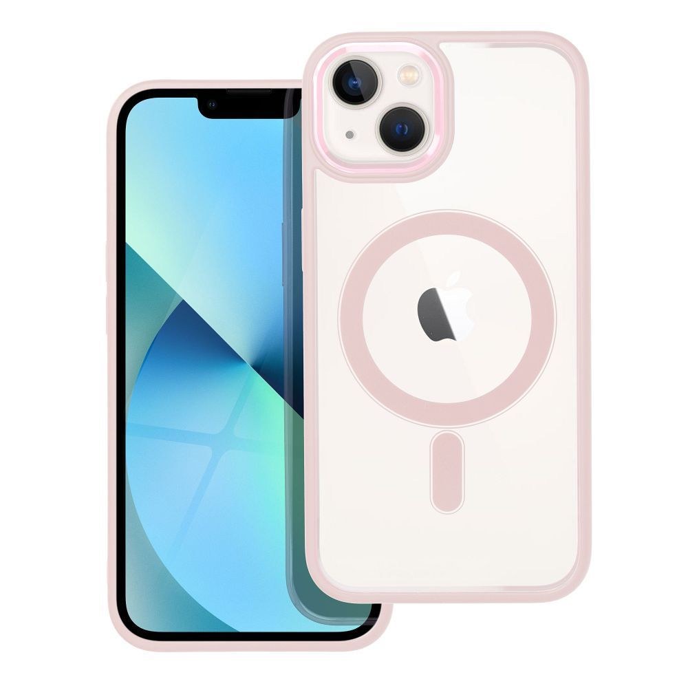 Pouzdro Color Edge Mag Cover kompatibilní s MagSafe pro IPHONE 13 růžové