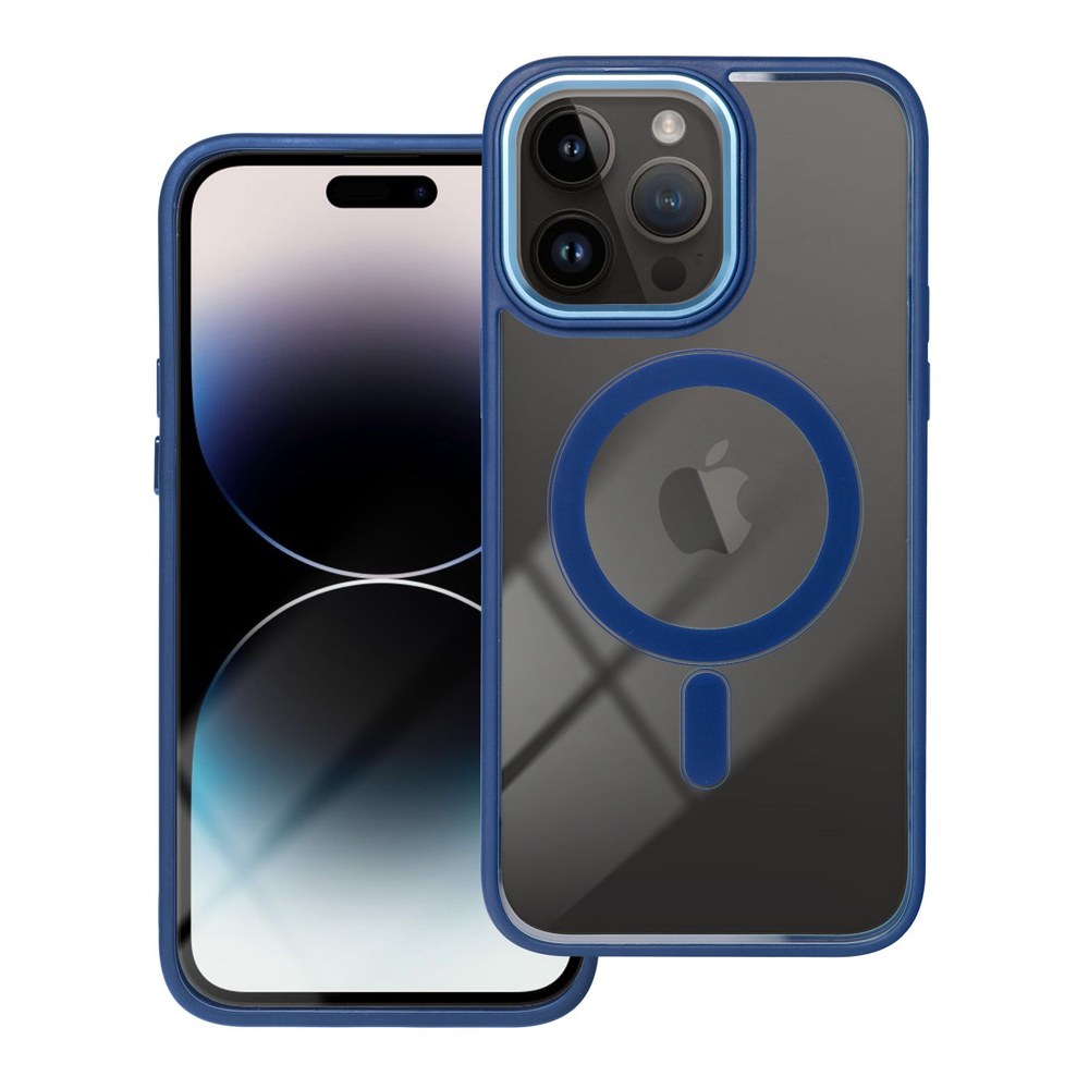 Pouzdro Color Edge Mag Cover kompatibilní s MagSafe pro IPHONE 13 PRO MAX tmavě modré