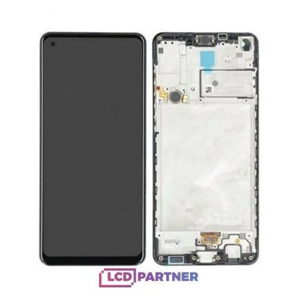 Samsung Galaxy A21s SM-A217F LCD + dotyková deska + black přední kryt originál