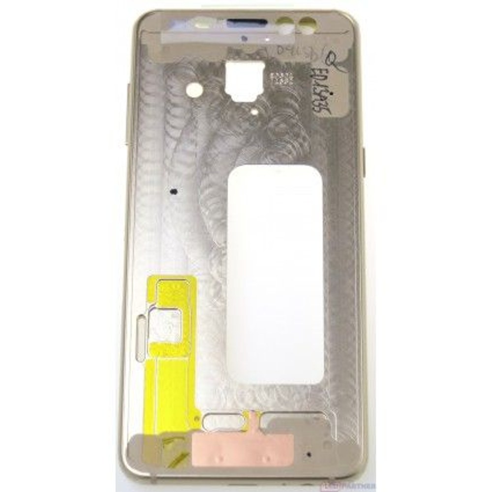 Samsung Galaxy A8 (2018) A530F Střední rámeček zlatý - originál