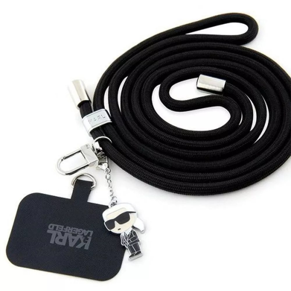 Popruh Karl Lagerfeld KLUCNMSCKIK (Crossbody Cord Ikonik / černá)