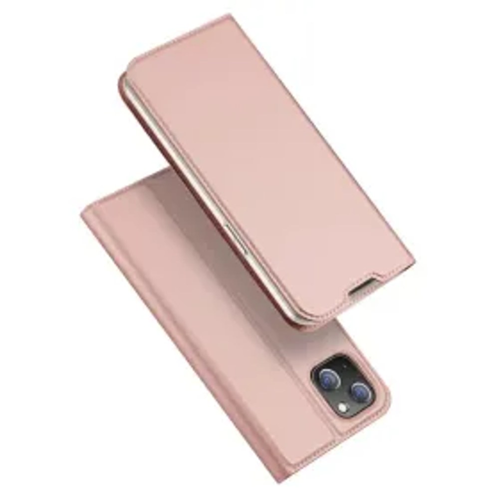 DUX DUCIS Skin Pro - hladké kožené pouzdro pro Apple iPhone 14 Plus rose