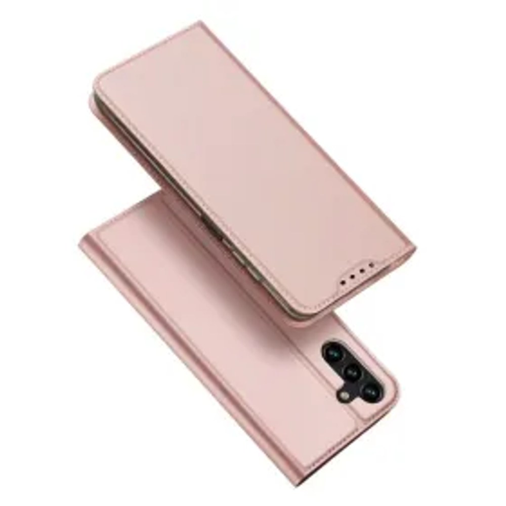 DUX DUCIS Skin Pro – hladké kožené pouzdro pro Samsung Galaxy A14 4G/5G różowy