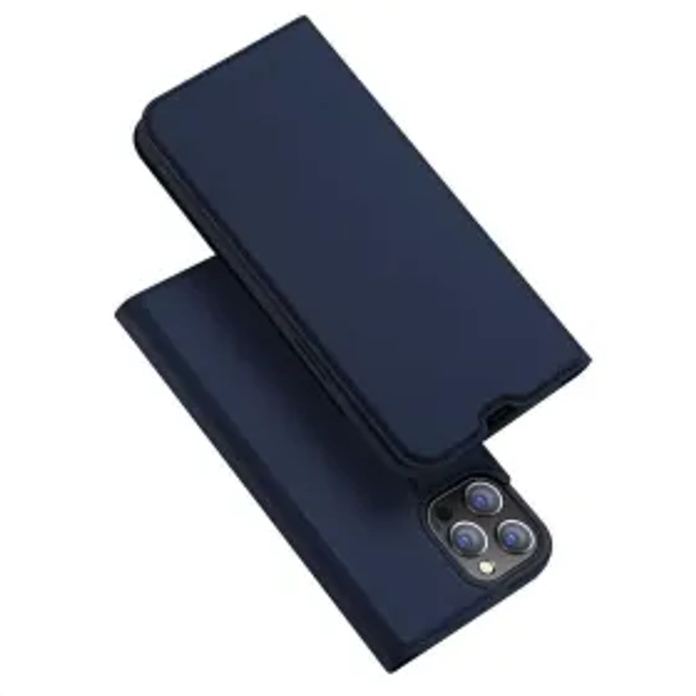 DUX DUCIS Skin Pro - Pouzdro z hladké kůže pro Apple iPhone 13 Pro Max modré