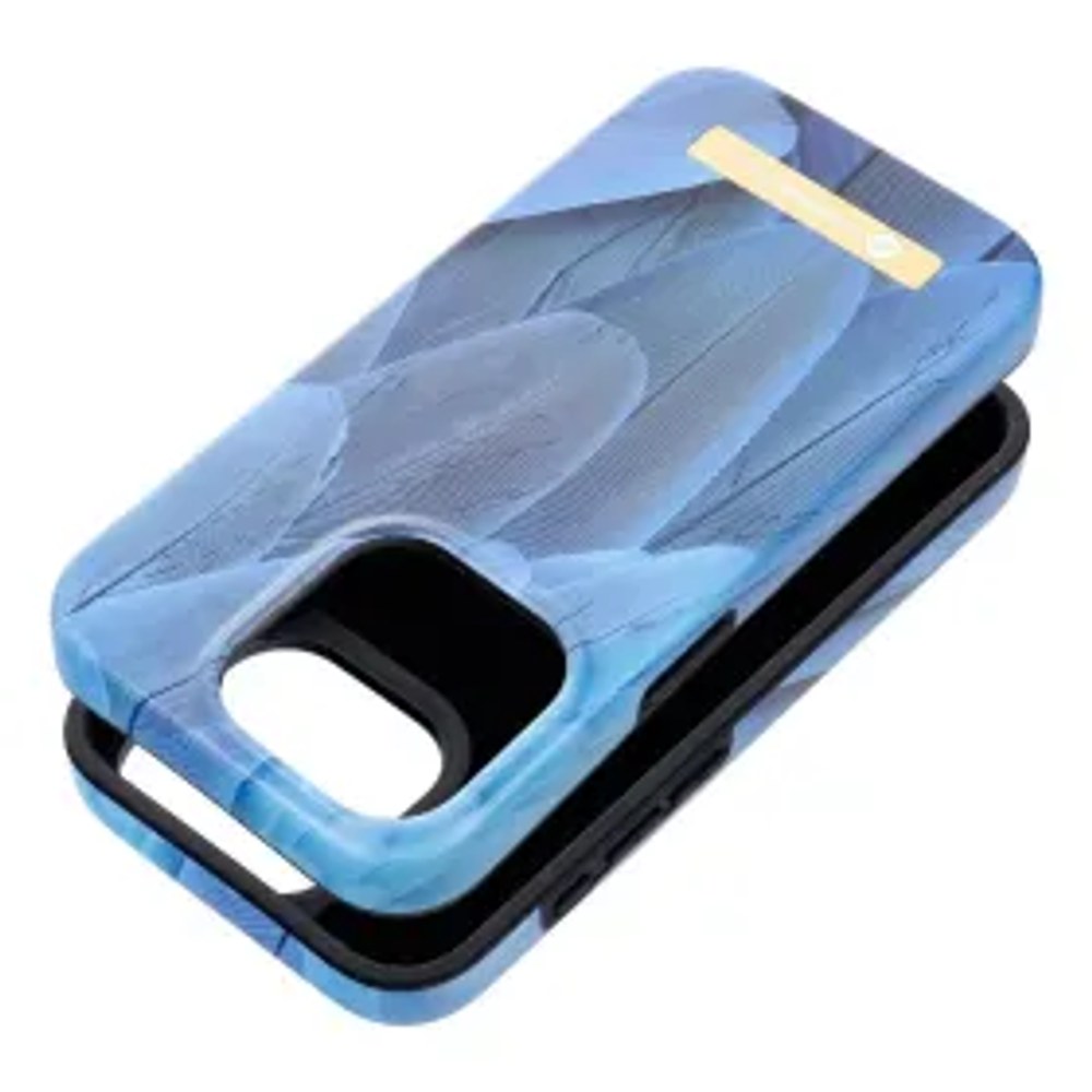 Pouzdro F-PROTECT Mirage kompatibilní s MagSafe pro IPHONE 14 PLUS modrý pták