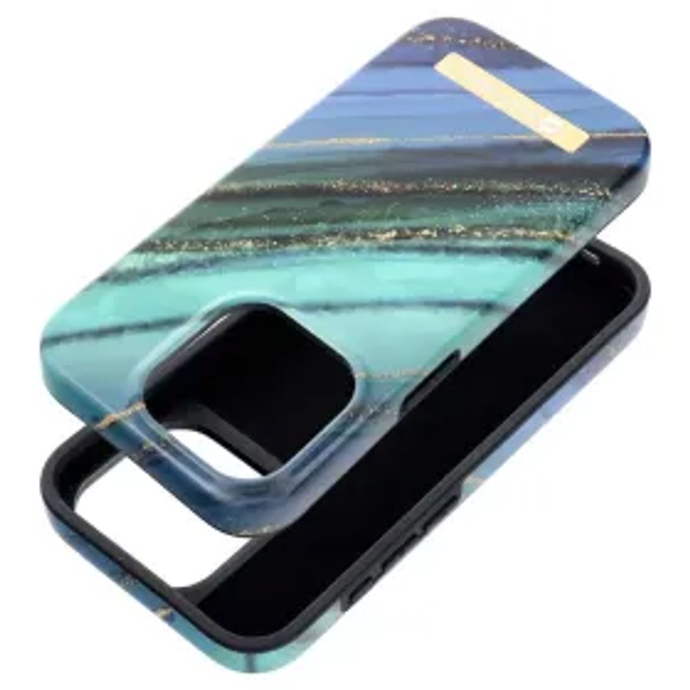 Pouzdro F-PROTECT Mirage kompatibilní s MagSafe pro IPHONE 15 PLUS nefritový mramor