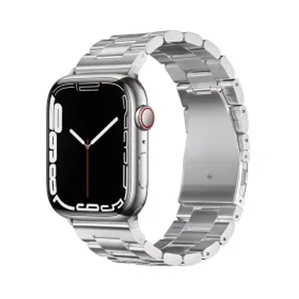 Řemínek F-DESIGN FA10 pro Apple Watch 42/44/45/49 mm stříbrný