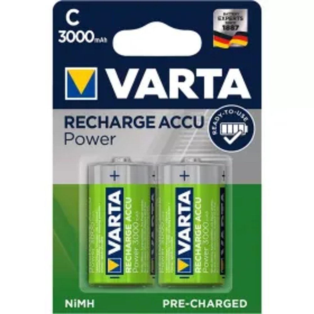 VARTA dobíjecí baterie R14 (Typ C) 3000mAh Accu Power 2 ks
