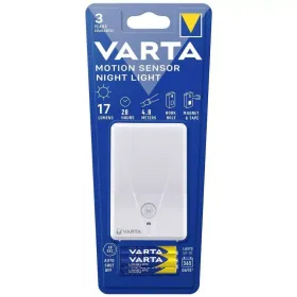 VARTA pohybový senzor noční lampa 16624 + 3 x baterie R3 (AAA)