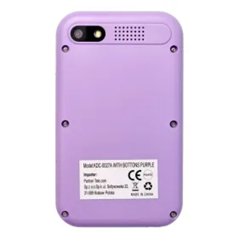 Herní telefon pro děti s IPS displejem 2,4" s tlačítky KDC-0027A fialové