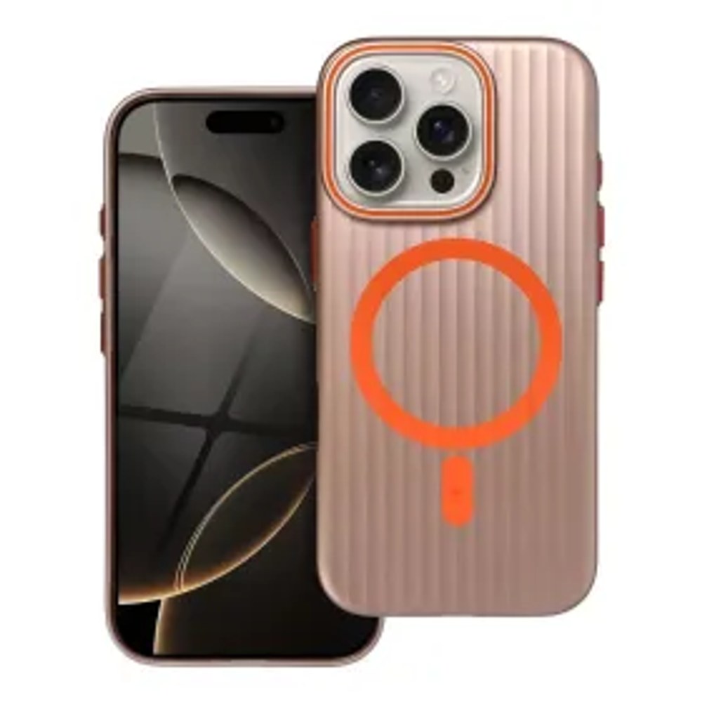 Pouzdro JEDNODUŠE kompatibilní s MagSafe pro IPHONE 16 Plus titanová poušť