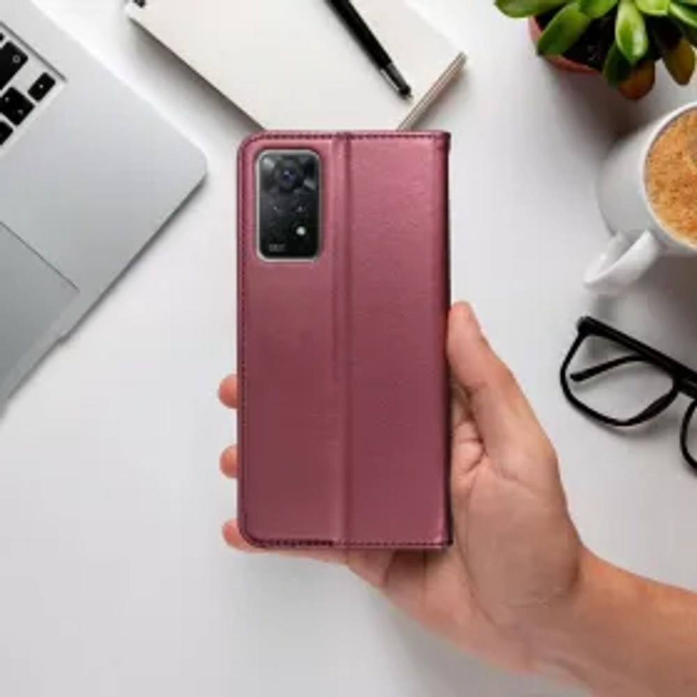 SMART MAGNETO Pouzdro na knihu pro REALME NOTE 60 bordó