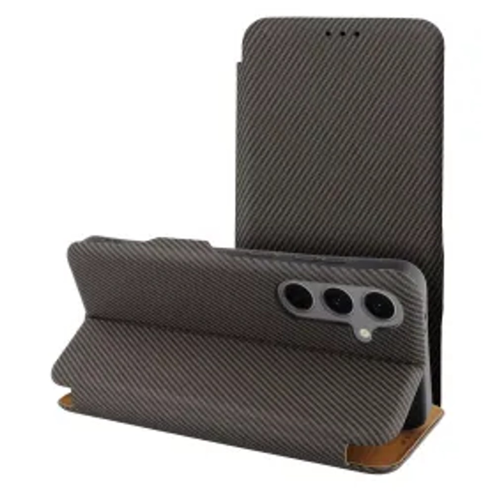 Knižkové pouzdro FOLIO Side Magnet pro SAMSUNG S25 PLUS hnědé