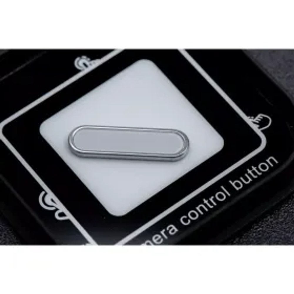 Aktivní tlačítko Camera Control vhodné pro pouzdro řady IPHONE 16 Drop Glue / Clear Mag Cover stříbrná
