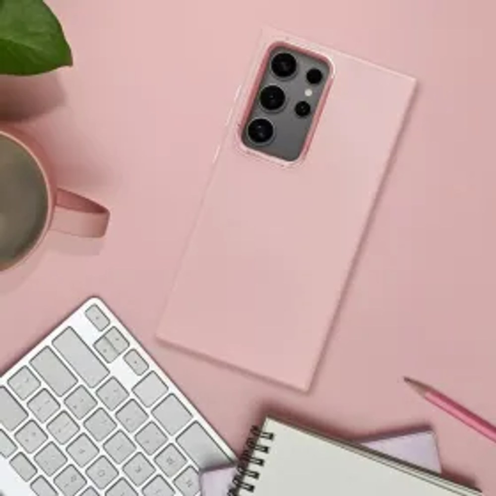 FRAME Case pro XIAOMI Redmi Note 14 4G / 14 5G pudrově růžová