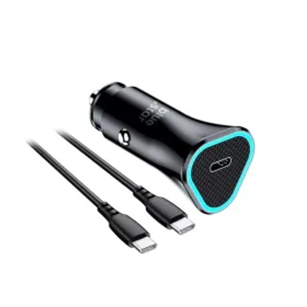 Nabíječka do auta Blue Star 20W (PD, QC 3.0, AFC) s USB typ C i kabelem CC 60W zásuvkou