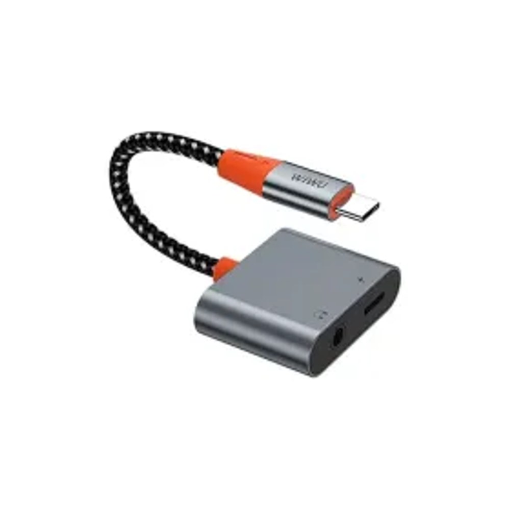 WiWU - Audio adaptér LT10 Typ C na Typ C + 3,5 mm