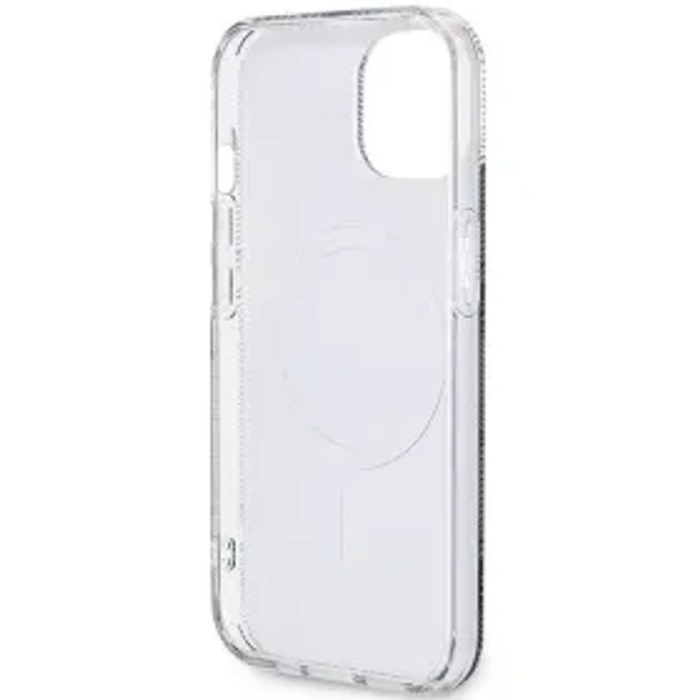 Originální čelní kryt GUESS GUHMP15MHGCUSTGK pro iPhone 15 Plus (Magsafe / IML GCUBE / černý)