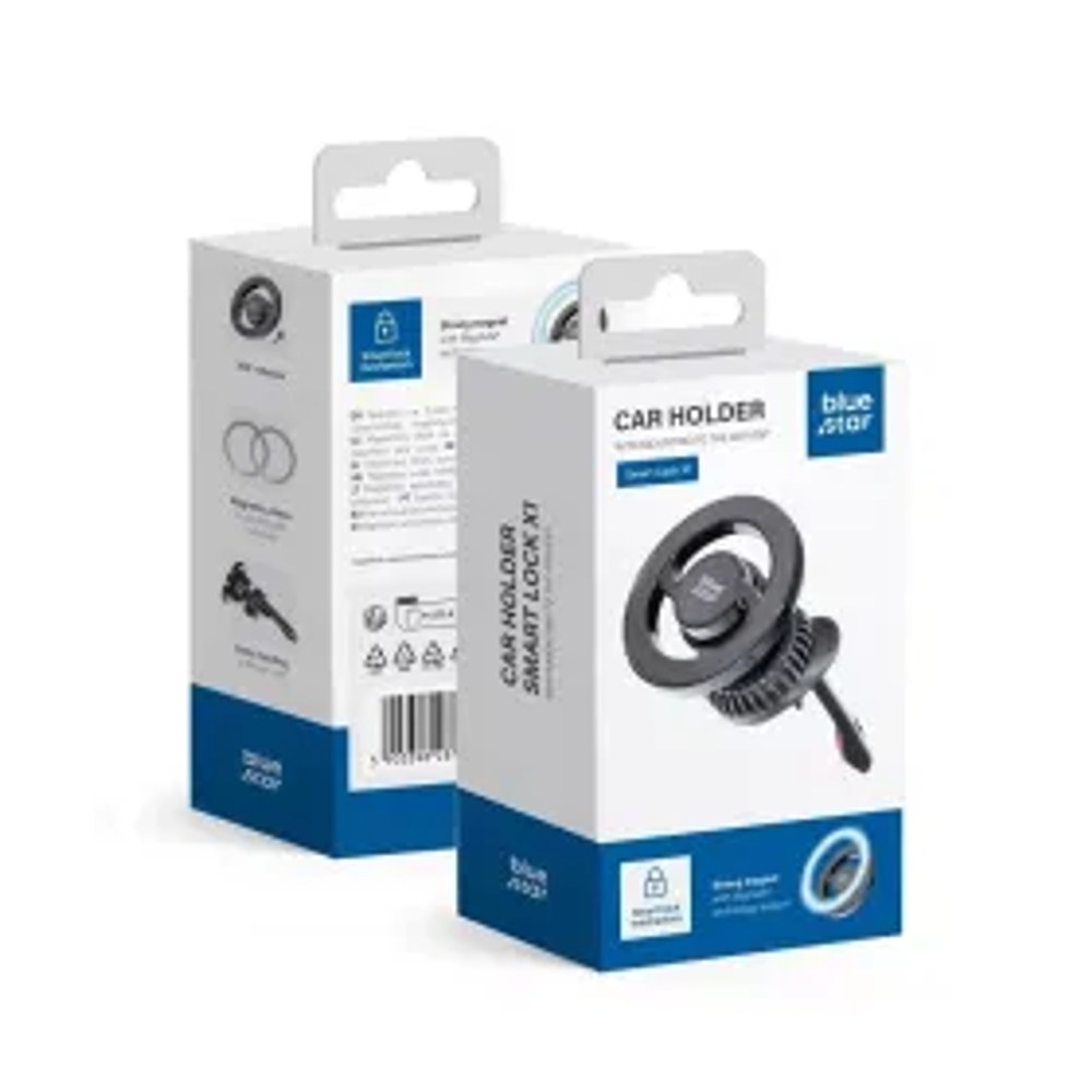 BLUE STAR magnetický držák do auta pro ventilaci kompatibilní s MagSafe SMART LOCK X1 black