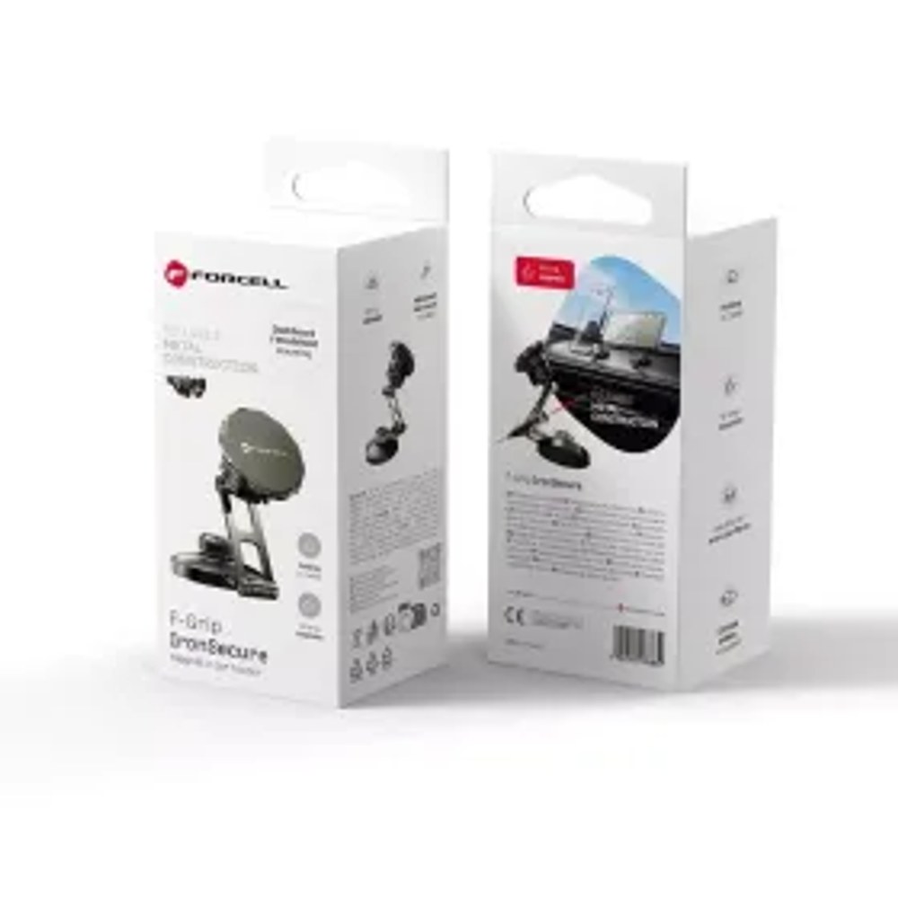 F-GRIP IronSecure magnetický držák do auta na čelní sklo / palubní desku black