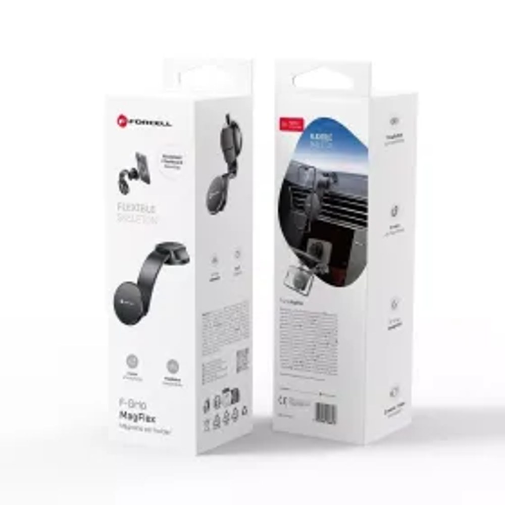 F-GRIP MagFlex magnetický držák do auta na čelní sklo / palubní desku kompatibilní s MagSafe black