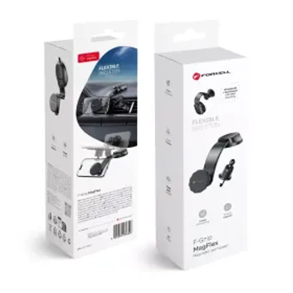 F-GRIP MagFlex magnetický držák do auta na čelní sklo / palubní desku / větrací otvor black