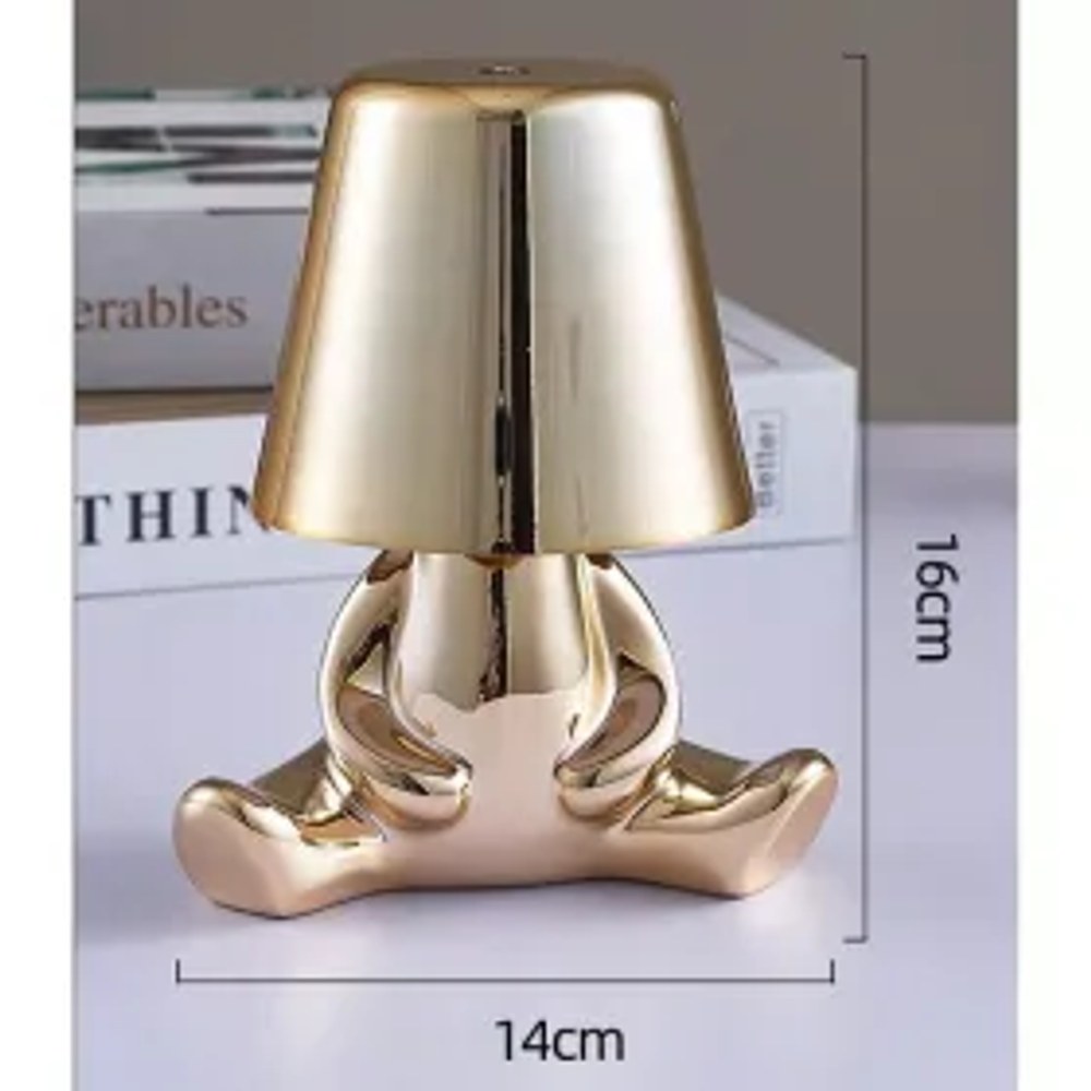 Stolní lampička u postele GOLD MAN Art Deco sedák (verze 7) MLTL