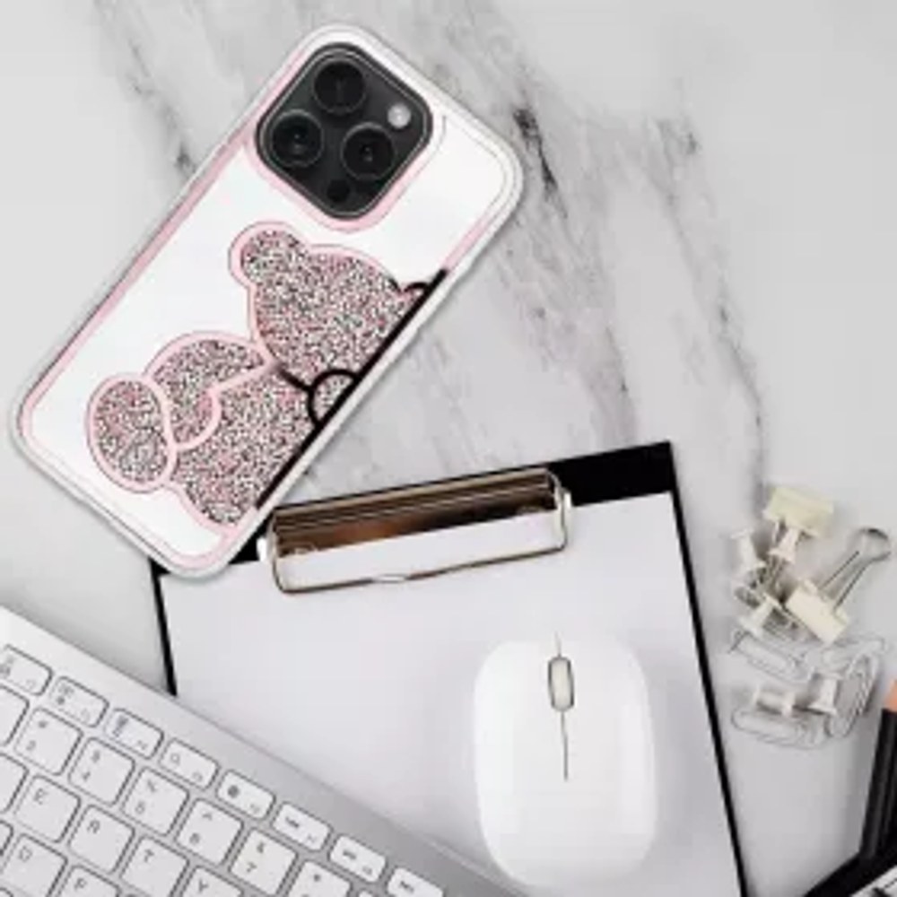 MEDVÍDEK Pouzdro na IPHONE 13 růžové