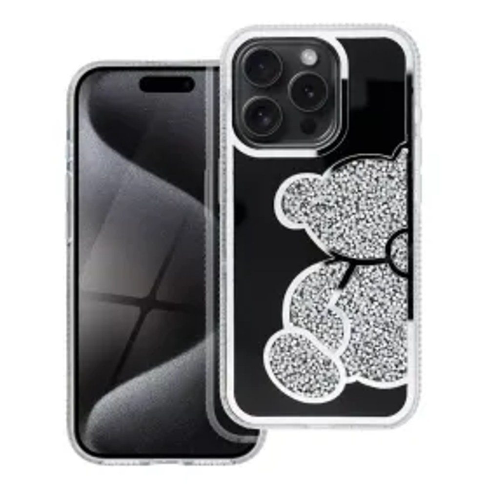 MEDVÍDEK Pouzdro na IPHONE 14 stříbrné